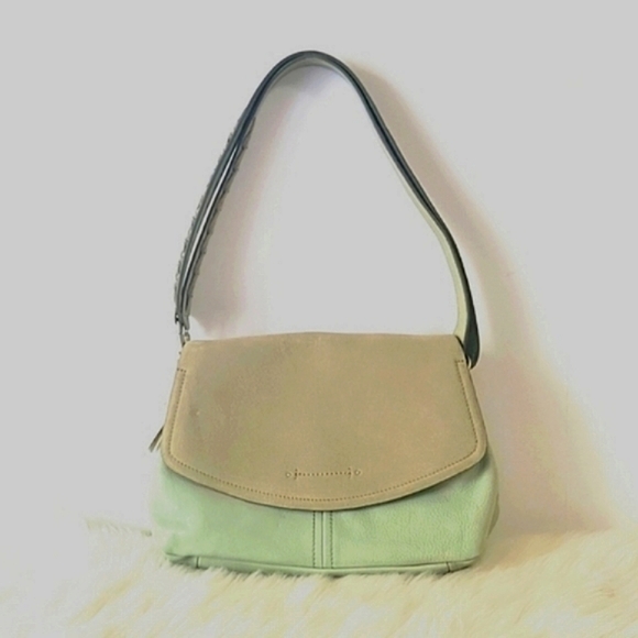 Lucky Brand Lyia leather crossbody bag in seagrass color NEW - Picture 3 of 15